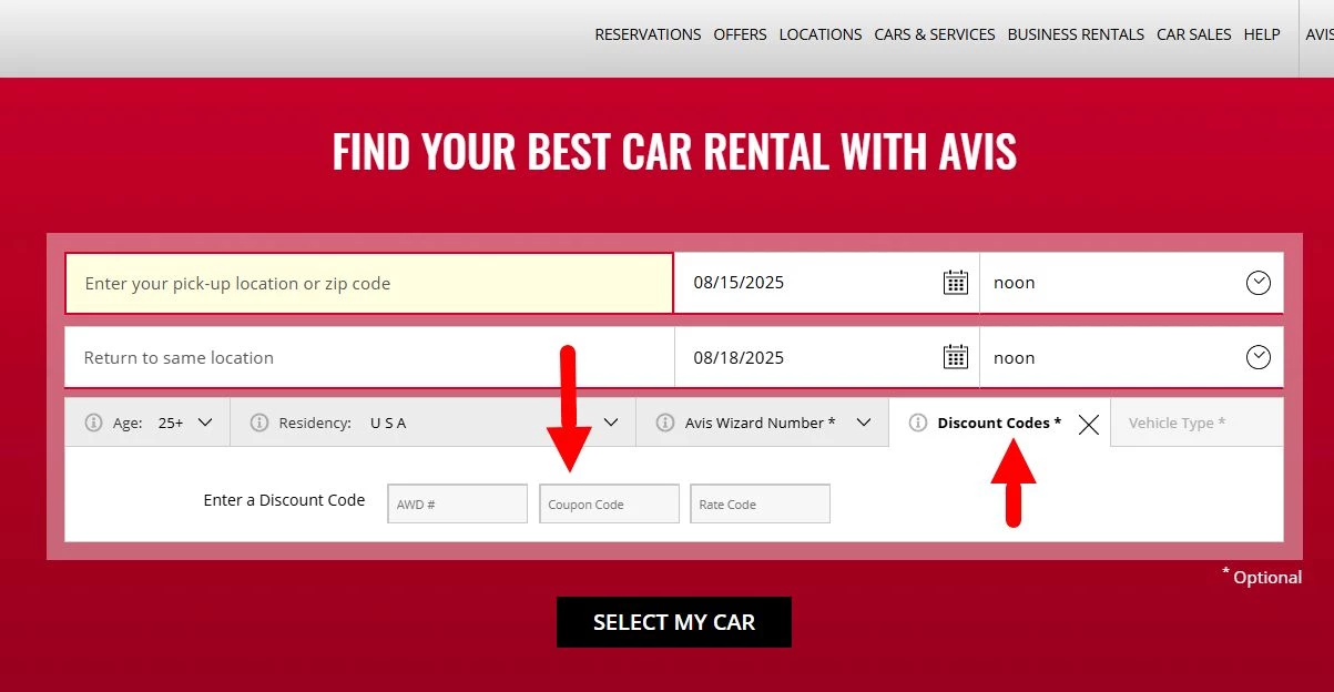 “Avis Discount Promo Code”